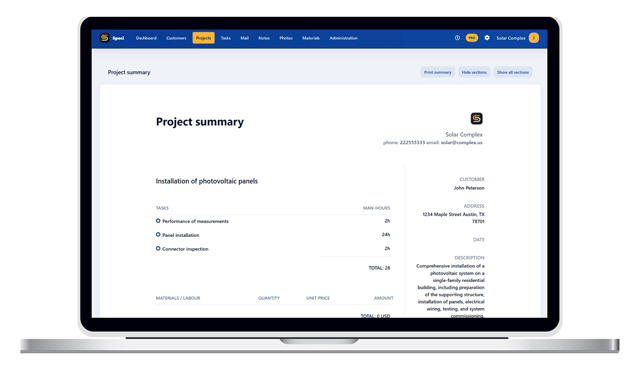 Computer: project summary