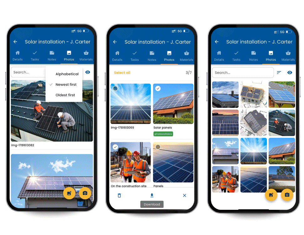 Redesigned photo gallery in Speci